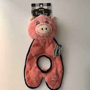 Squeaky pig dog toy NEW